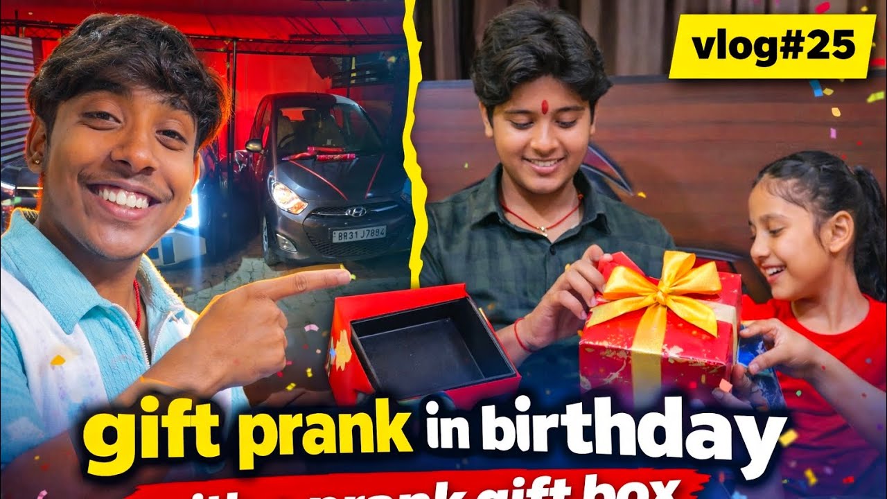 Prank in Birthday Gift 🤡 #viral #lifeisbutadream #vlog #s24ultra #funny #viralvideo #prank 