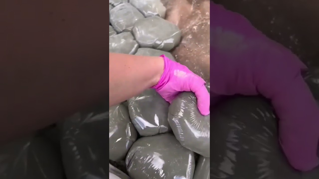 Uma forma f&aacute;cil de fazer pedra como piso de ch&atilde;o decorativo co. cimento #short