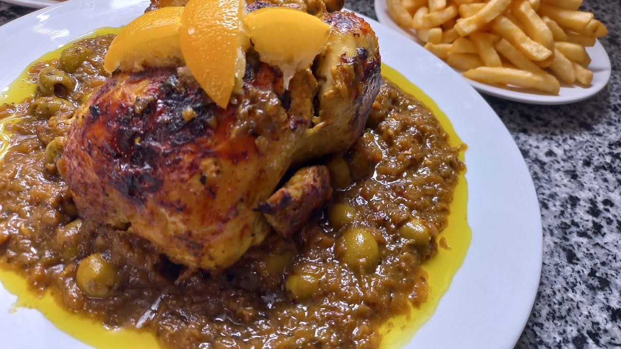 Poulet aux olives (mhamar/da3mira), à la marocaine 😋 Trop facile, rapide et trop bon!