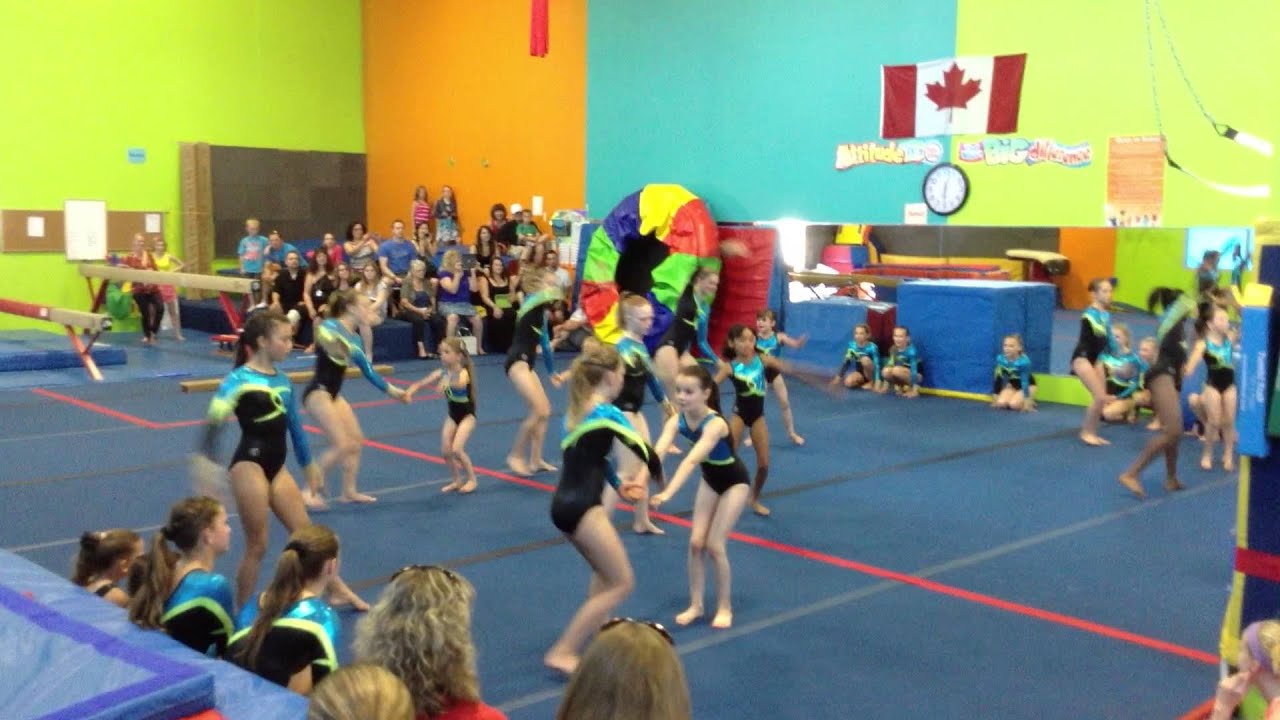 Gymnastics waka waka dance