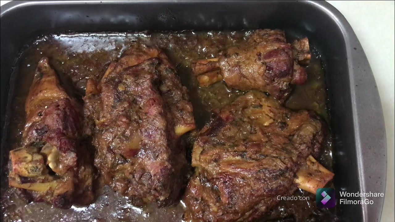 Comida marroquí carne de cordero 🐑 al horno