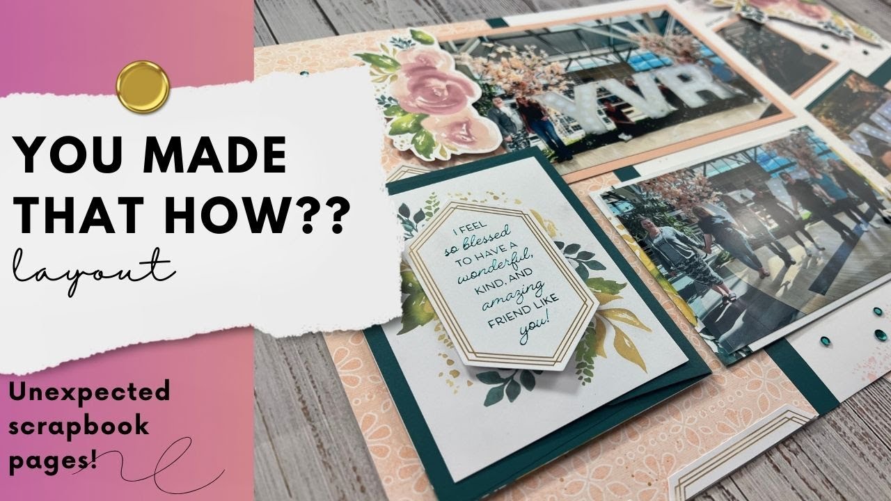 Scrapbook Layout Idea | Stampin' Up! Painted Wishes Kit