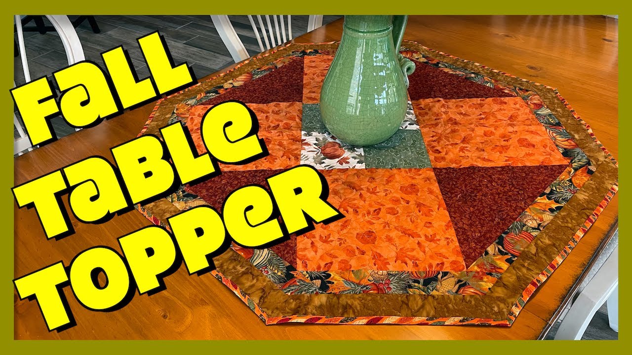 DIY Fall Table Topper | The Sewing Room Channel