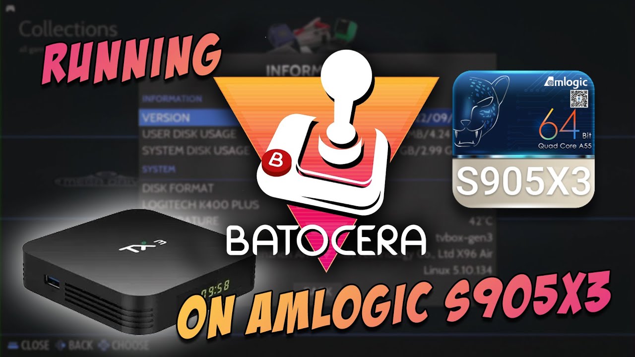 Установка Batocera на Android TV Box S905x3 (Tanix TX3)