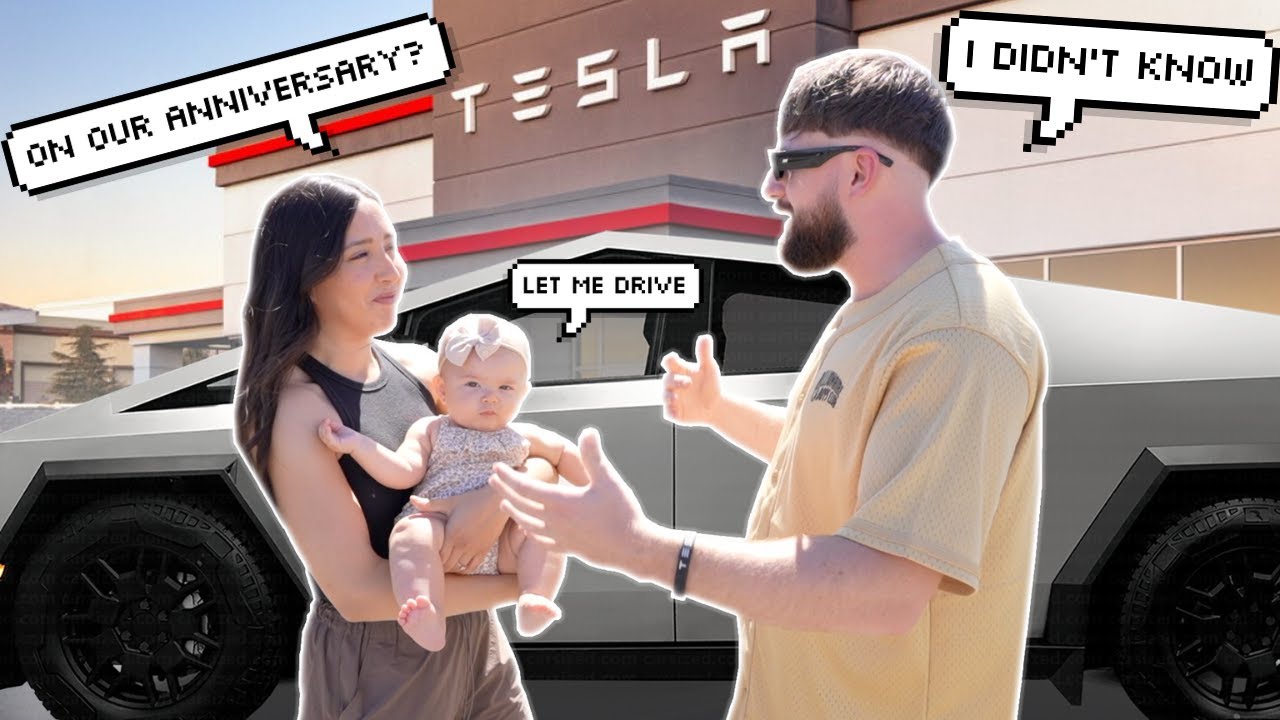 I Can’t Believe He Got His CYBERTRUCK on OUR ANNIVERSARY!