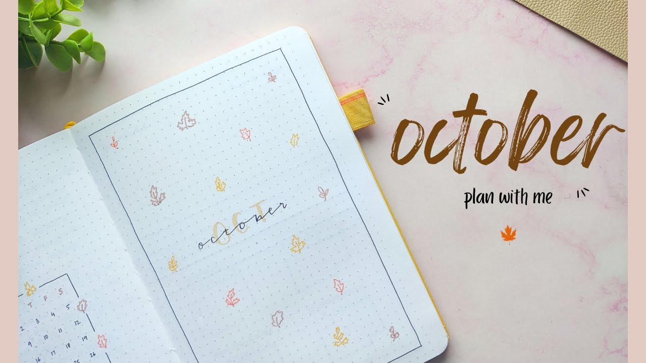 Fall October Bullet Journal Setup ~ plan with me  ~ 2024 bullet journal setup