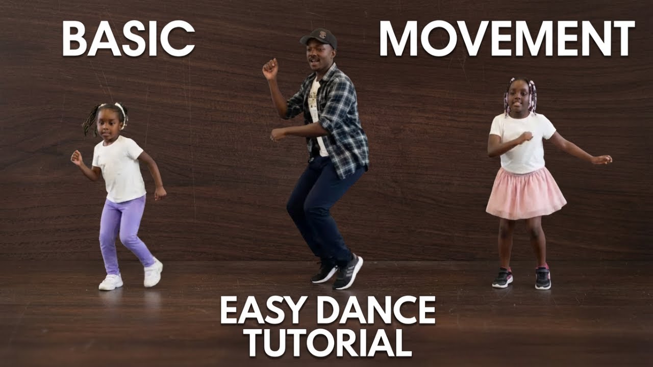 Easy basic dance movement tutorial in 3 steps for children and beginners