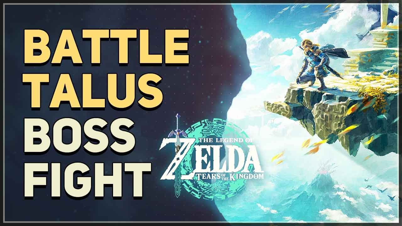Battle Talus Boss Fight Legend of Zelda Tears of the Kingdom