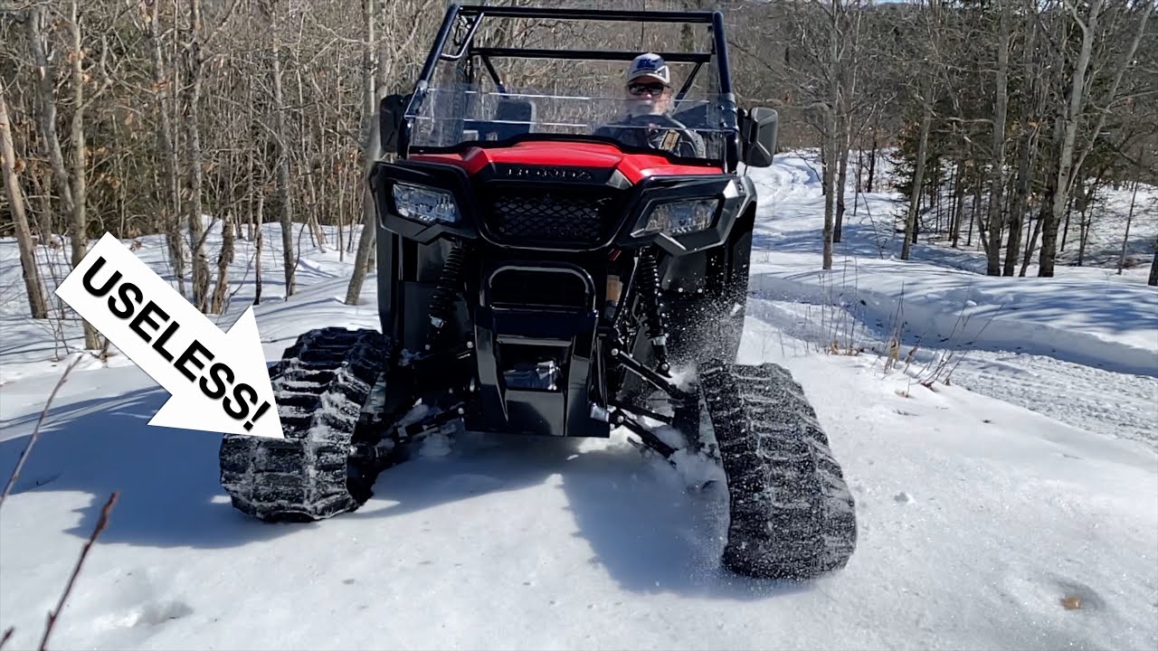Проблема решена: Honda Pioneer 520 с гусеницами, но сцепление недостаточно! Блокировка крутящего ...