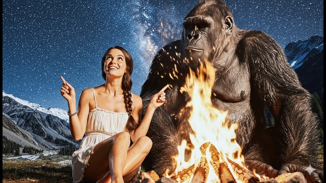 Part 1- Life 3.4 Million Years Ago King Kong & Beauty - VEO 3 AI Full Concept 4K