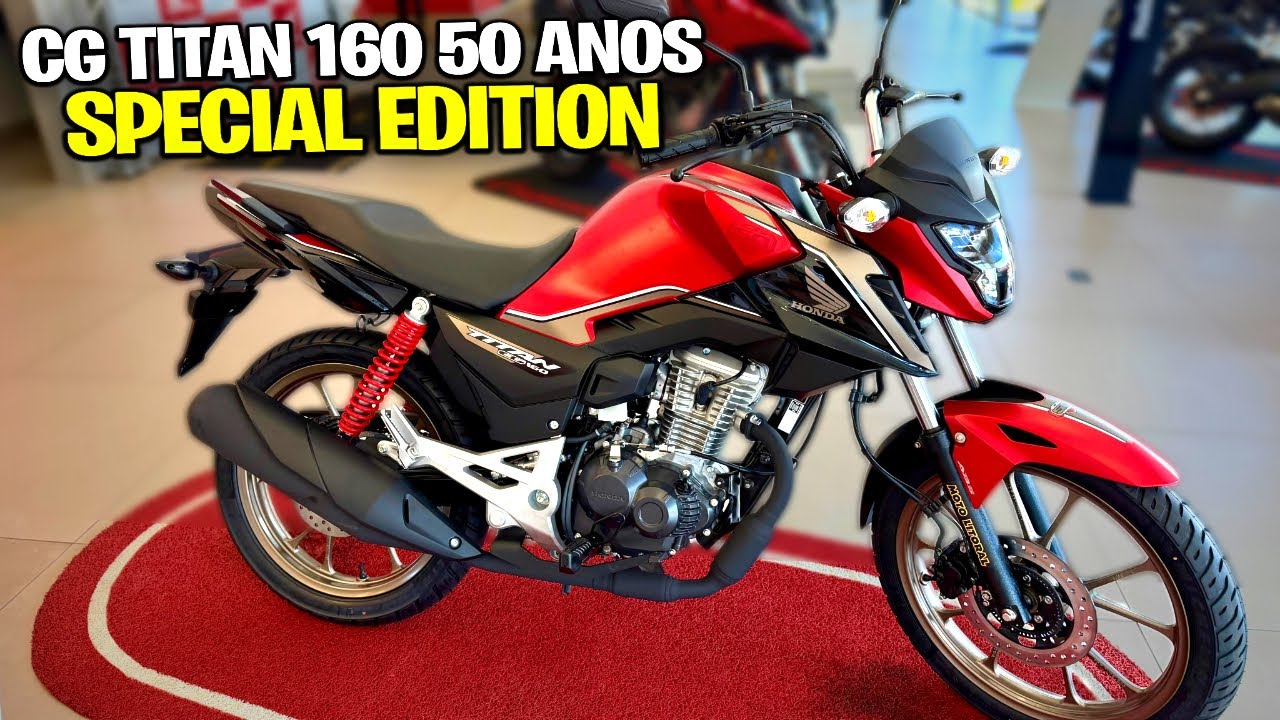 NOVA HONDA CG TITAN 160 50 ANOS SPECIAL EDITION - VALE O PREÇO? 