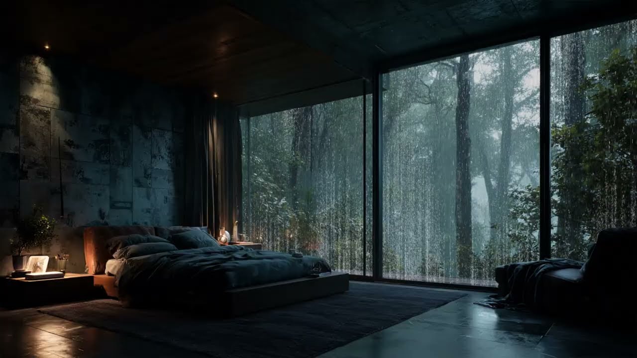 Lluvia Intensa y Truenos Suaves | Sonido Natural para Sueño y Calma