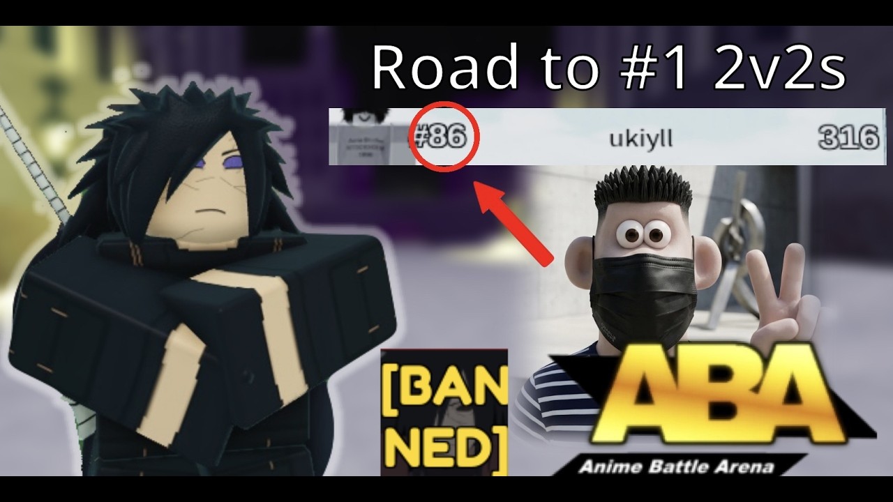 Best ABA 2v2 player climbs to #1 in Ranked Pt 1 (Madara) |Anime Battle Arena