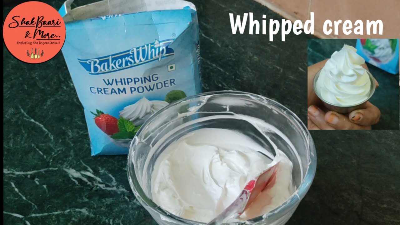 Best whipping cream | Perfect whipping cream | Whipping cream from bakers whipping cream powder