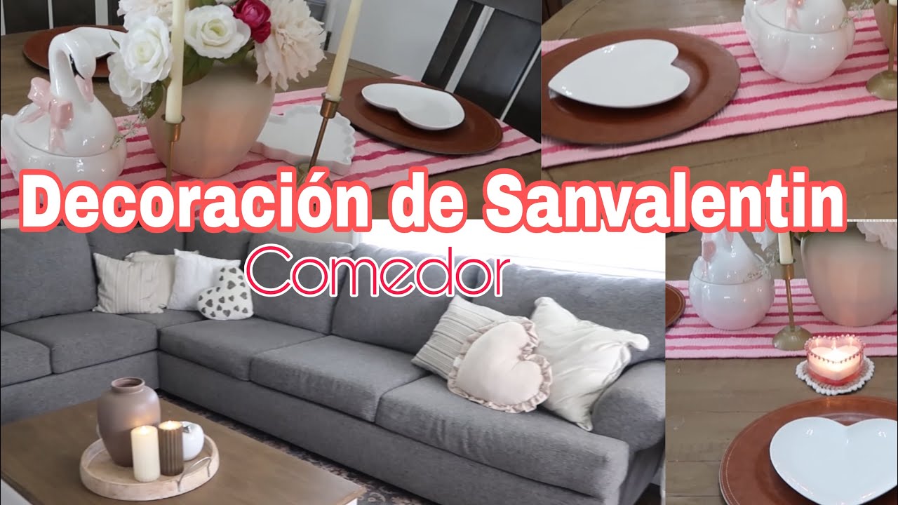 ❤️DECORACIÓN DESANVALENTIN DEL COMEDOR