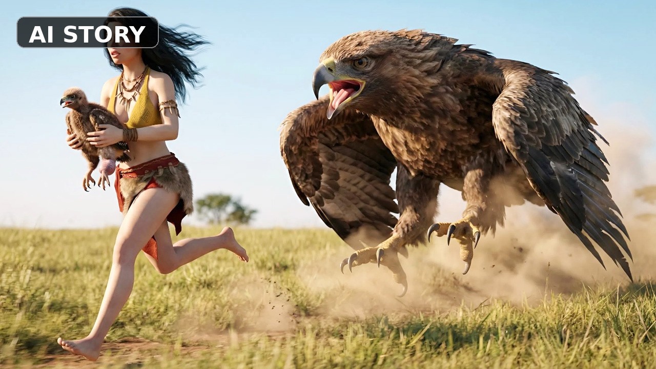 Life Million Years Ago: Girl Rescues Baby Eagle Chick