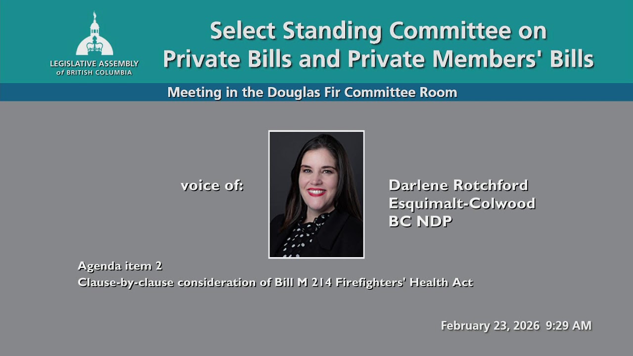 BC Legislature Live Stream - Douglas Fir Room