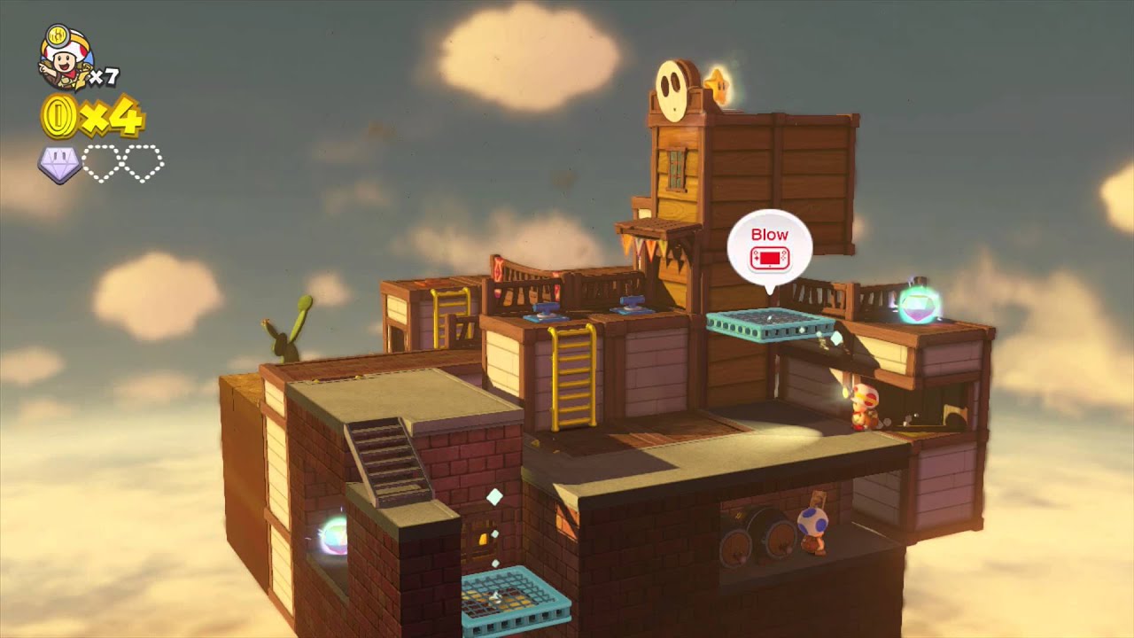 Captain Toad: Treasure Tracker ~ Episode 1 - Level 14: Pop-Up Prairie Town