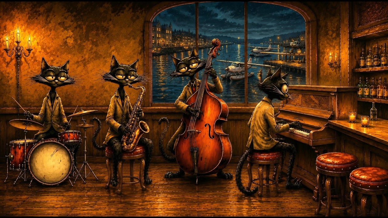 Today, the night was soft in Halcyon. &mdash; Vintage Noir Jazz for Weary Souls & Quiet Hours