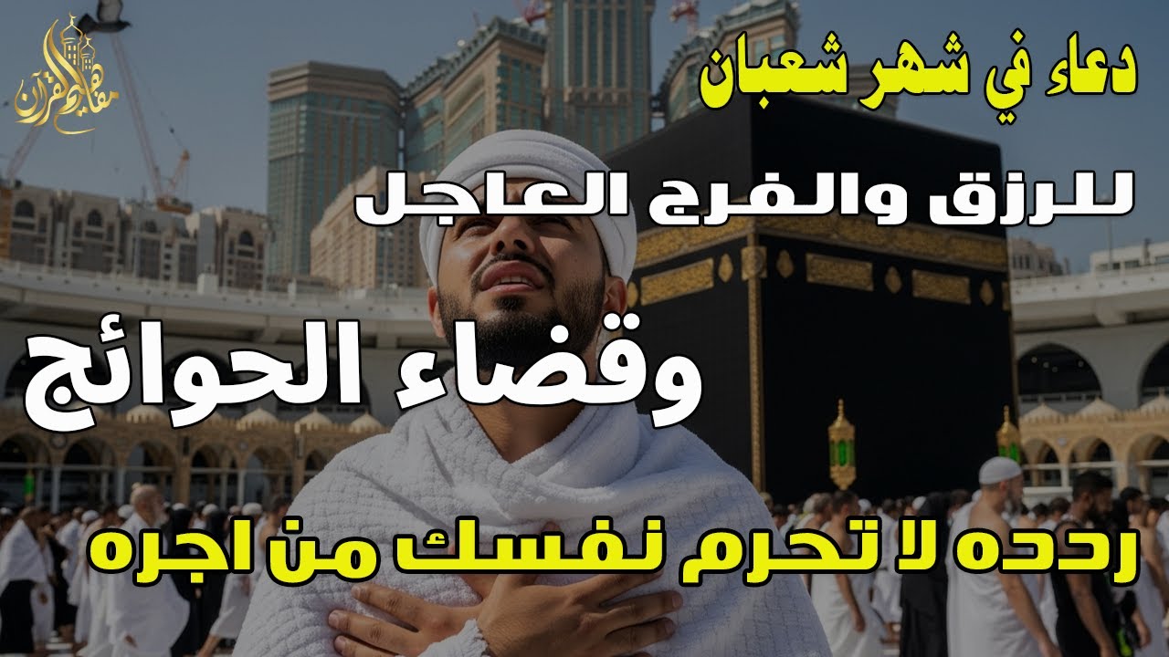 دعاء المستجاب دعاء شهر شعبان للرزق والشفاء العاجل وقضاء الحوائج 🤲(4k)