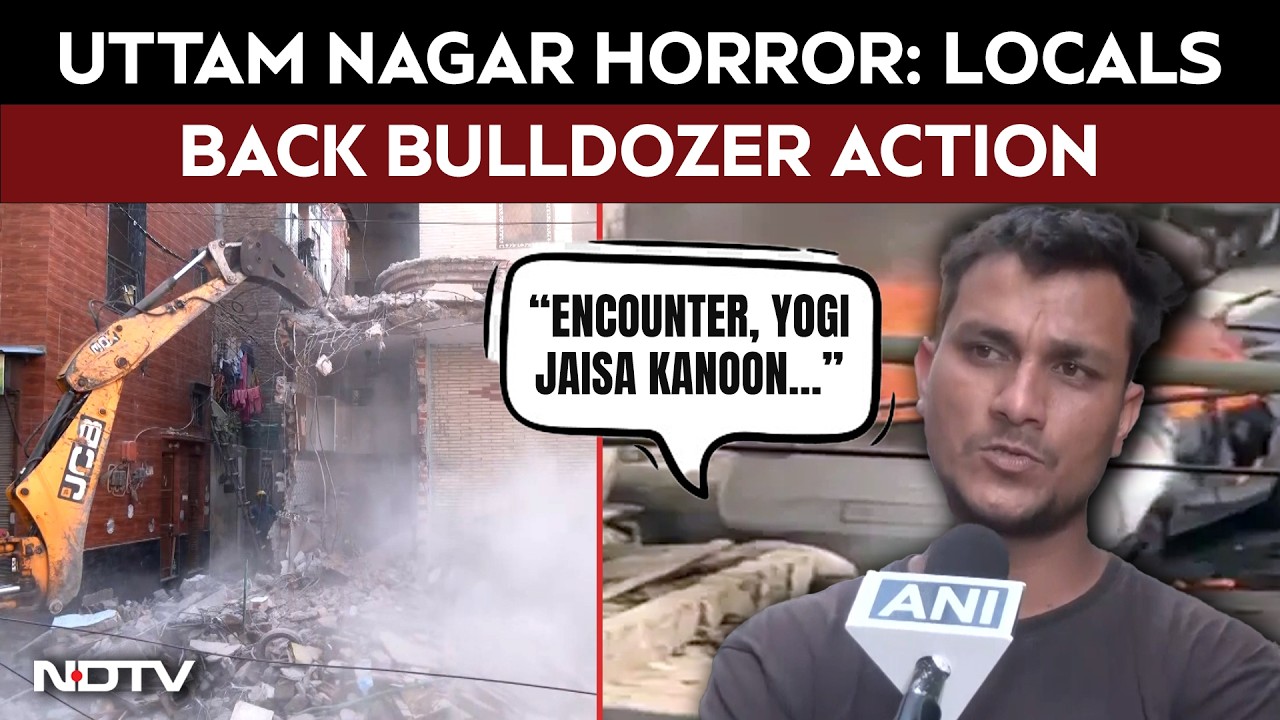 Uttam Nagar Murder Case News | Uttam Nagar Horror: Locals Demand Justice, Back Bulldozer Action