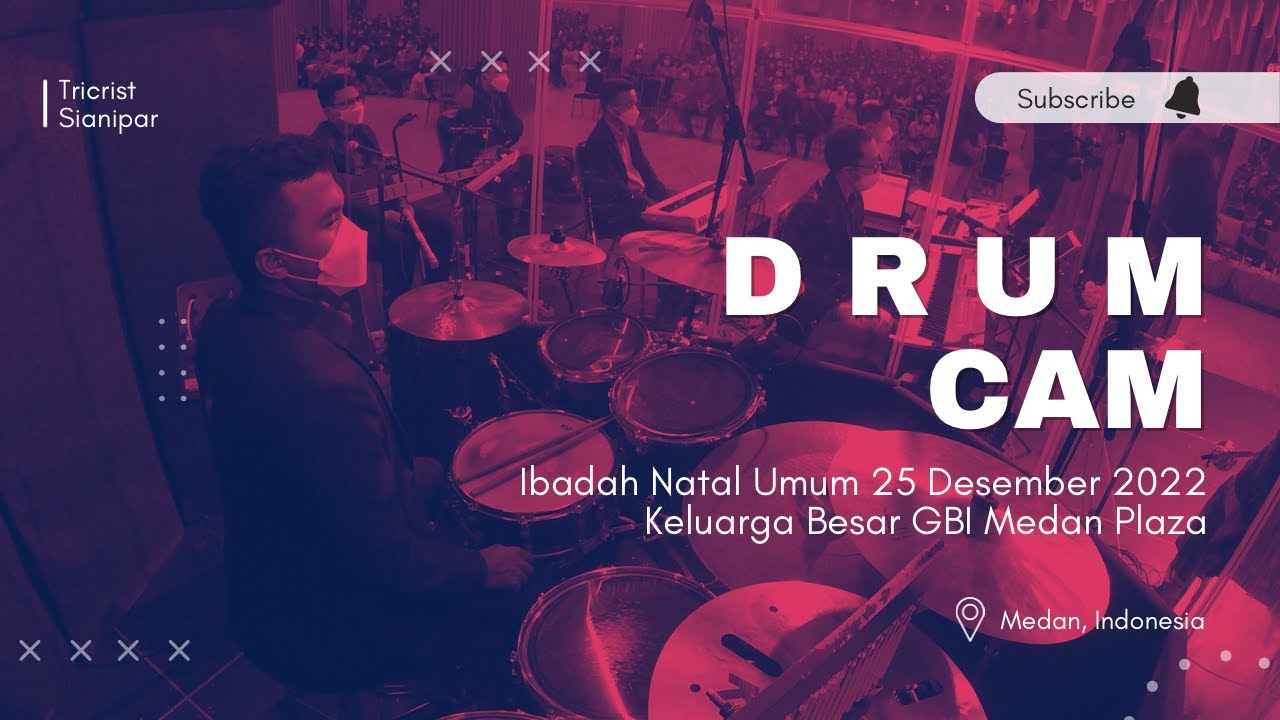Tricrist Sianipar - Medley Gloria, Gloria In Excelsis Deo & Yesus Raja Damai (Drum Cam)