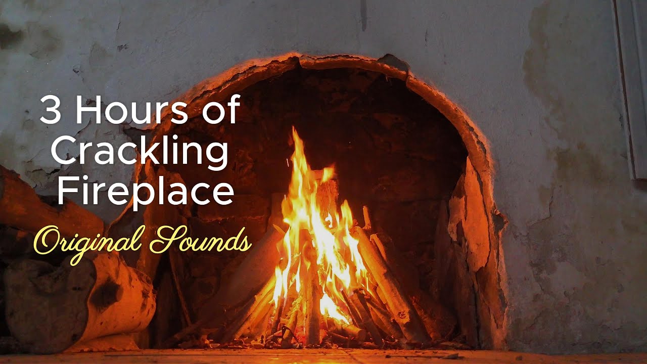 3 Hours of Cozy Fireplace in an Old Stone House | Relaxing Crackling Wood (ASMR).#fireplace#relaxing