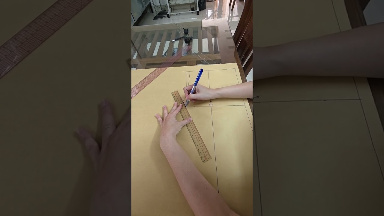 THiết kế thân trước quần nữ
