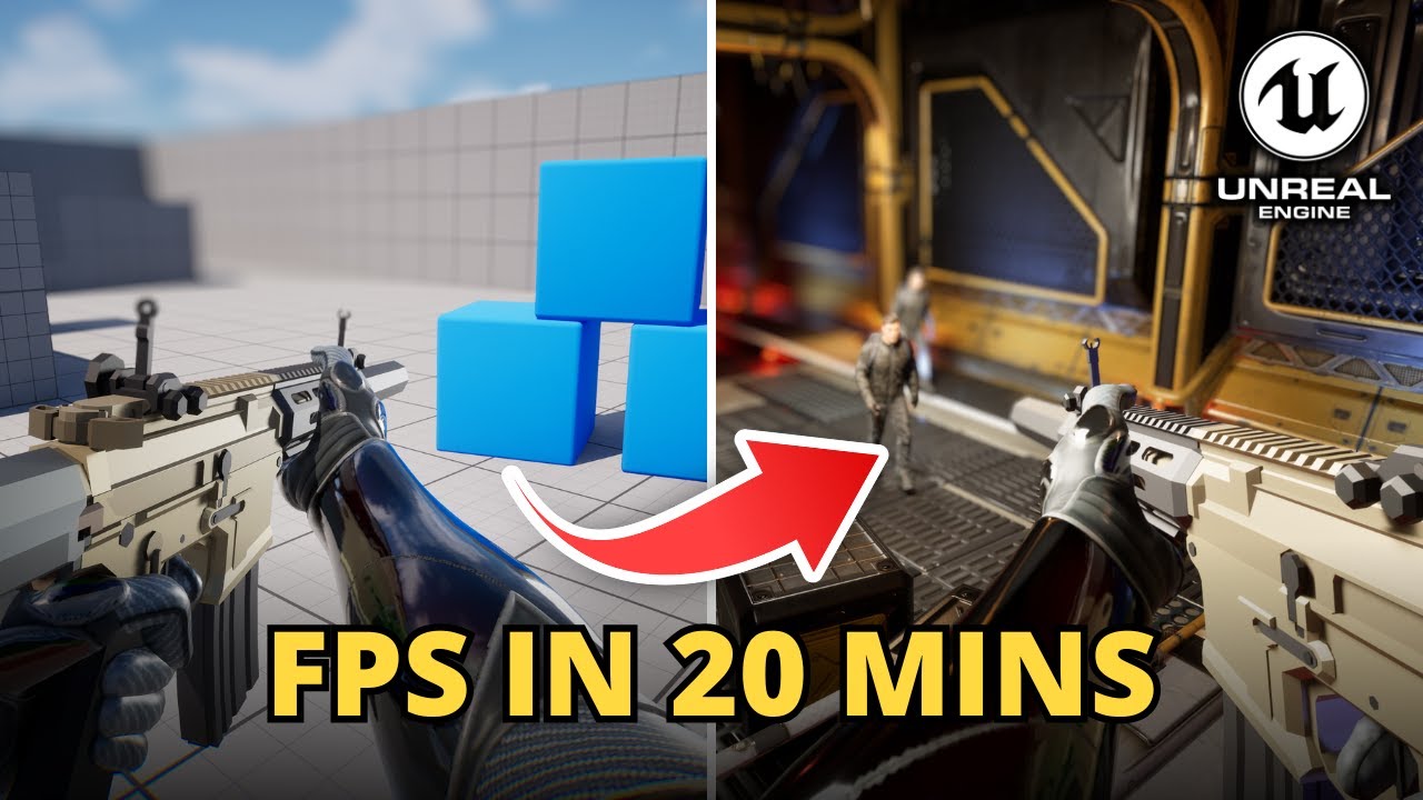 How to Make an INSANE FPS Game in 20 Minutes!