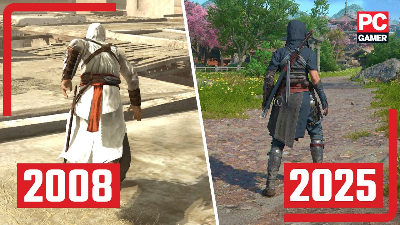 Assassin&rsquo;s Creed's graphics evolution: 2008&ndash;2025 [4K Max settings]