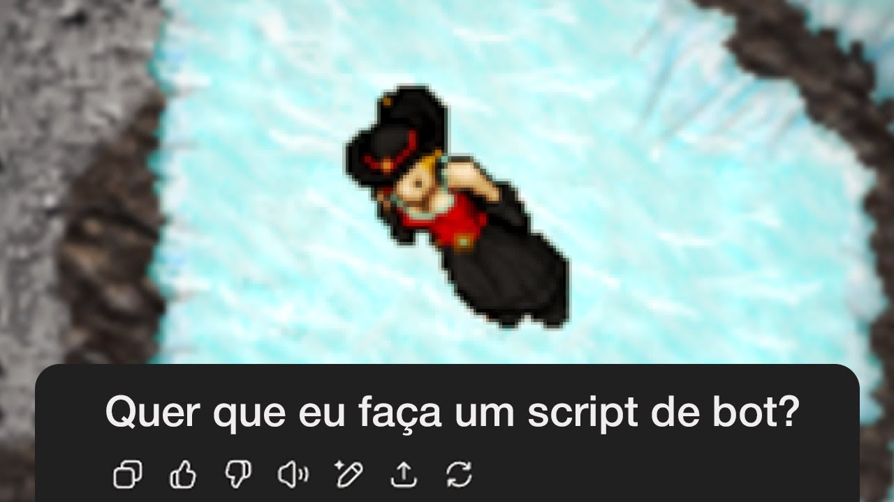 ChatGPT oferecendo script de BOT pra player no Tibia (do nada)