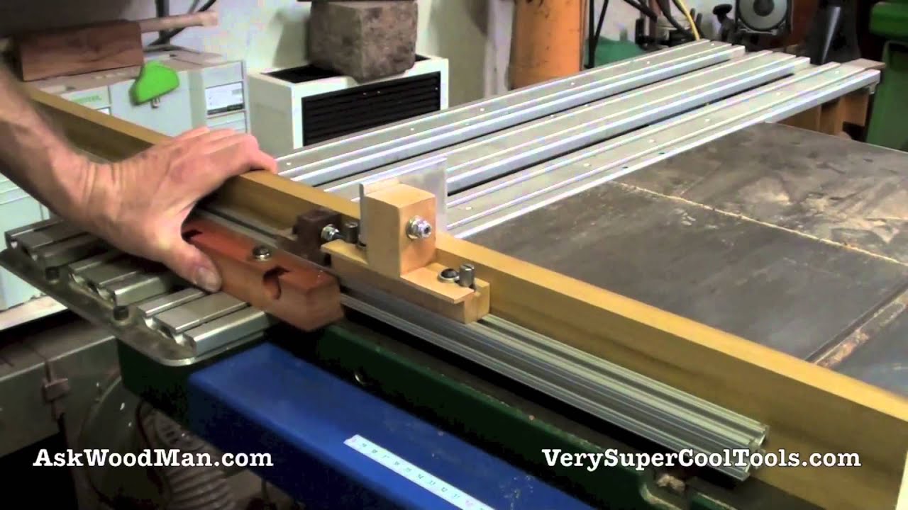SLIDING TABLE DESIGN UPDATE: - Aluminum Extrusions and Stops