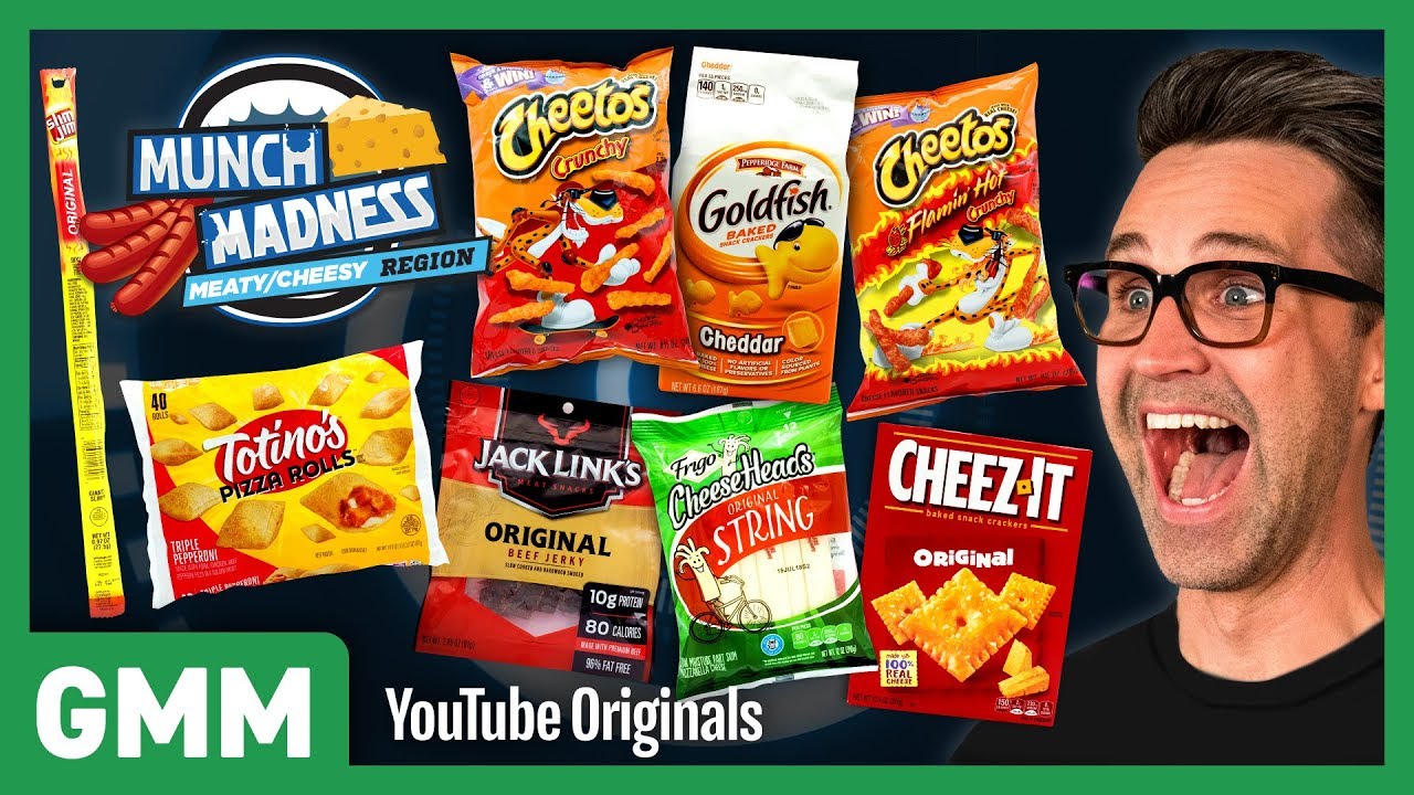 Munch Madness Taste Test: Meaty & Cheesy Snacks ft. Harley Morenstein