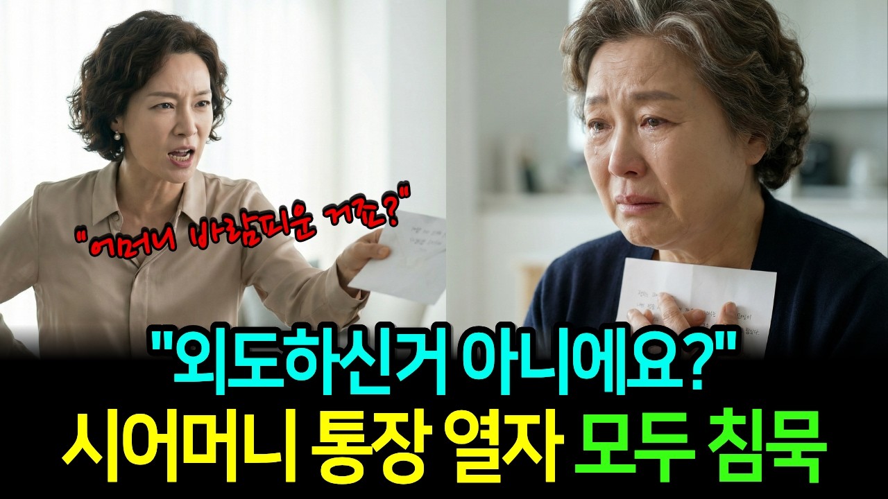 남편 죽고 매달 편지가 온다, 아들이 뜯어보자 무릎 꿇었다