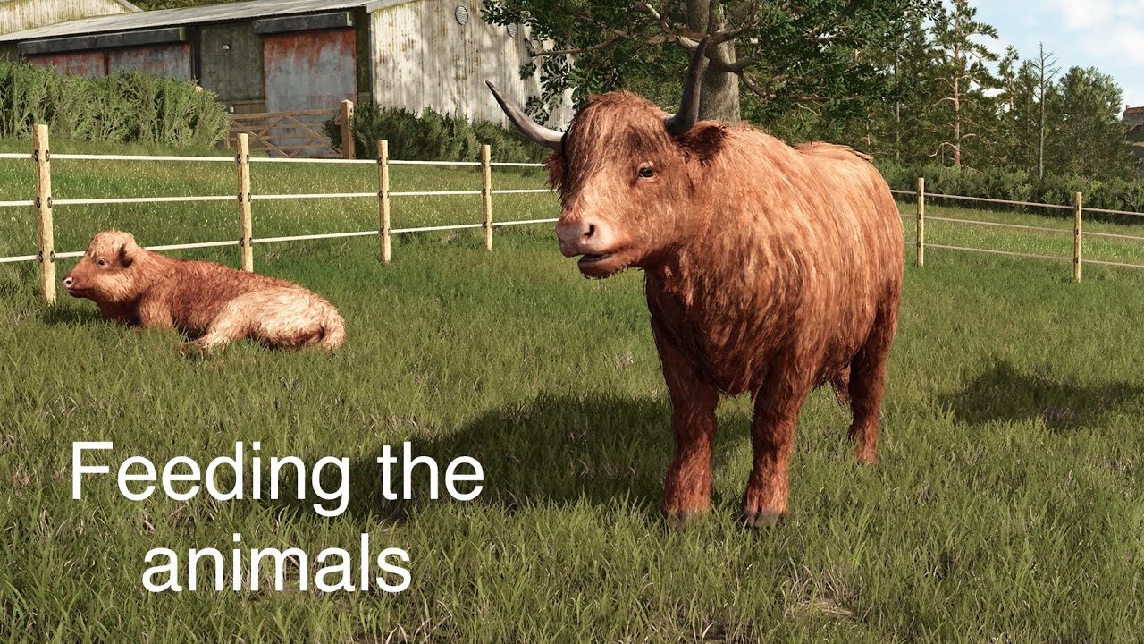 Feeding time at the farm FS25 PS5 