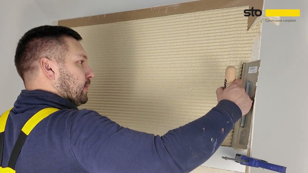 Aplicare Efect Liniar | StoLevell Combi Plus – finisaje decorative Sto