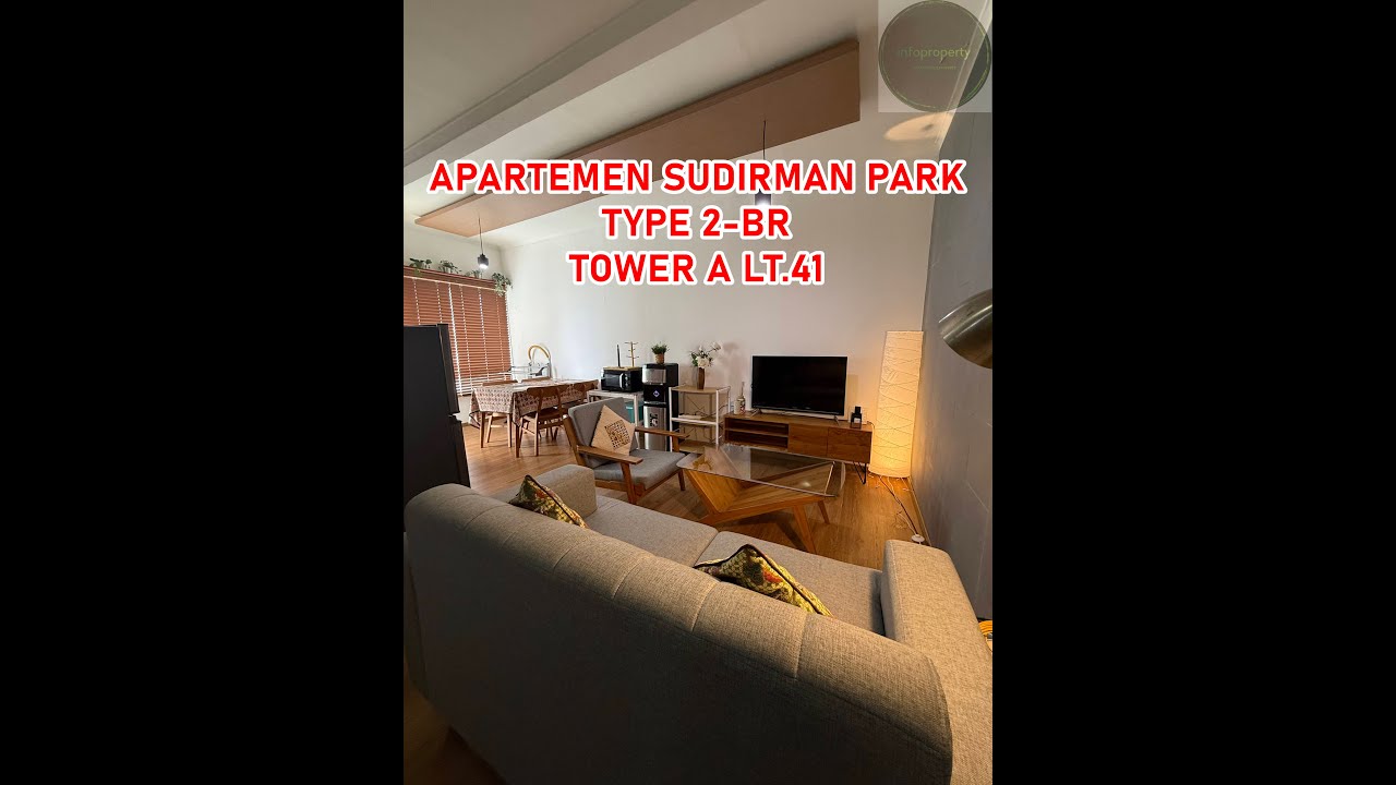Apartemen Sudirman Park Type 2-BR Tower A Lt.41 Luas 48m2, Double View (Swimming Poll & City View)