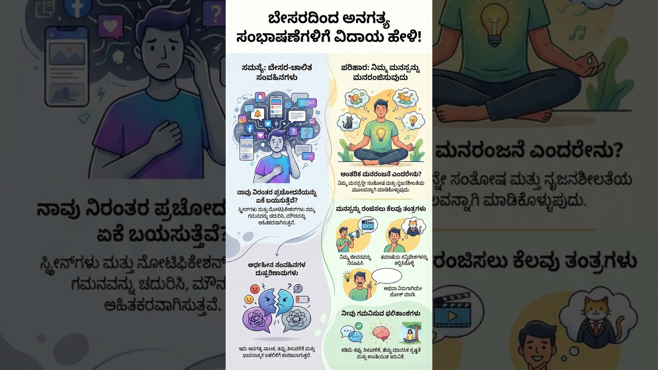 ಮೊಬೈಲ್ ಇಲ್ಲದೆ ನಮ್ಮನ್ನು ನಾವೇ ರಂಜಿಸಿಕೊಳ್ಳುವ ಕಲೆ   MEDA Foundation