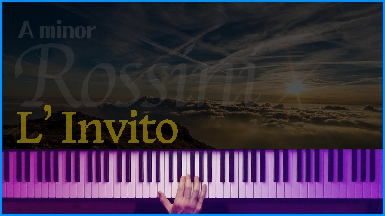 (Amin) L'Invito - G.A.Rossini (accompaniment) | 반주는 피아노튼