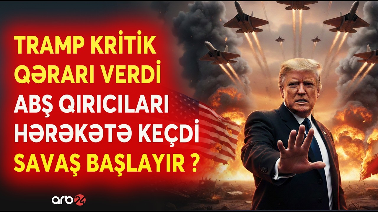 TƏCİLİ! Tramp SAVAŞ ANONSUNU VERDİ - F-22 qırıcıları İran istiqamətinə YOLA DÜŞDÜ - SAVAŞ BAŞLAYIR?