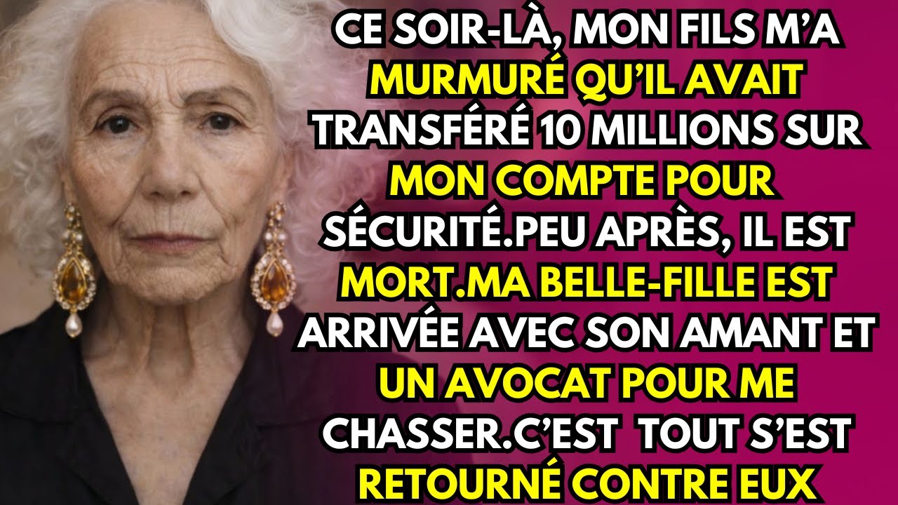 Après les funérailles de mon fils,ma belle-fille est venue avec son amant et m’a expulsée en hurlant