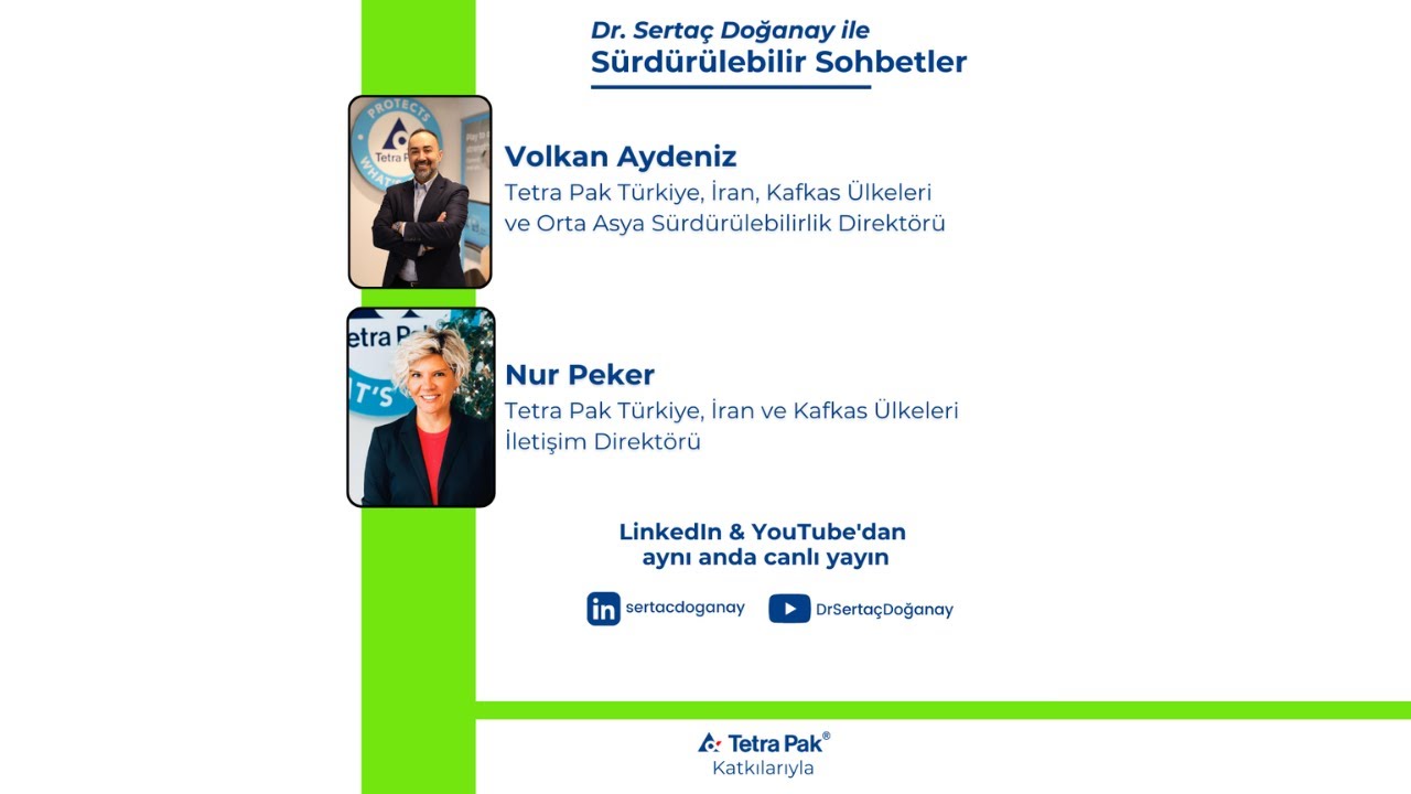 Konuklarım; Tetra Pak Türkiye'den Volkan Aydeniz ve Nur Peker