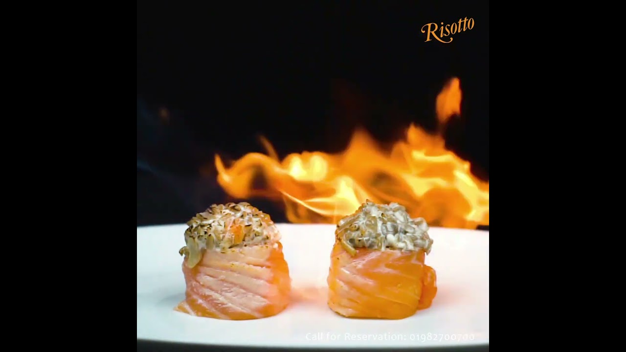 Indulge in our Salmon Spectacular at "Risotto."