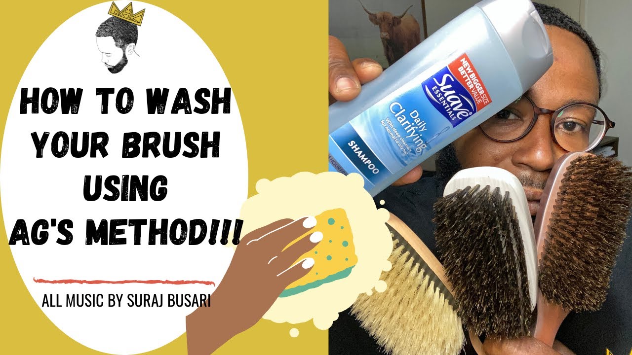 360 WAVES: HOW TO WASH YOUR WAVE BRUSH USING AG's WASH METHOD!!! #coarsehairedkingz