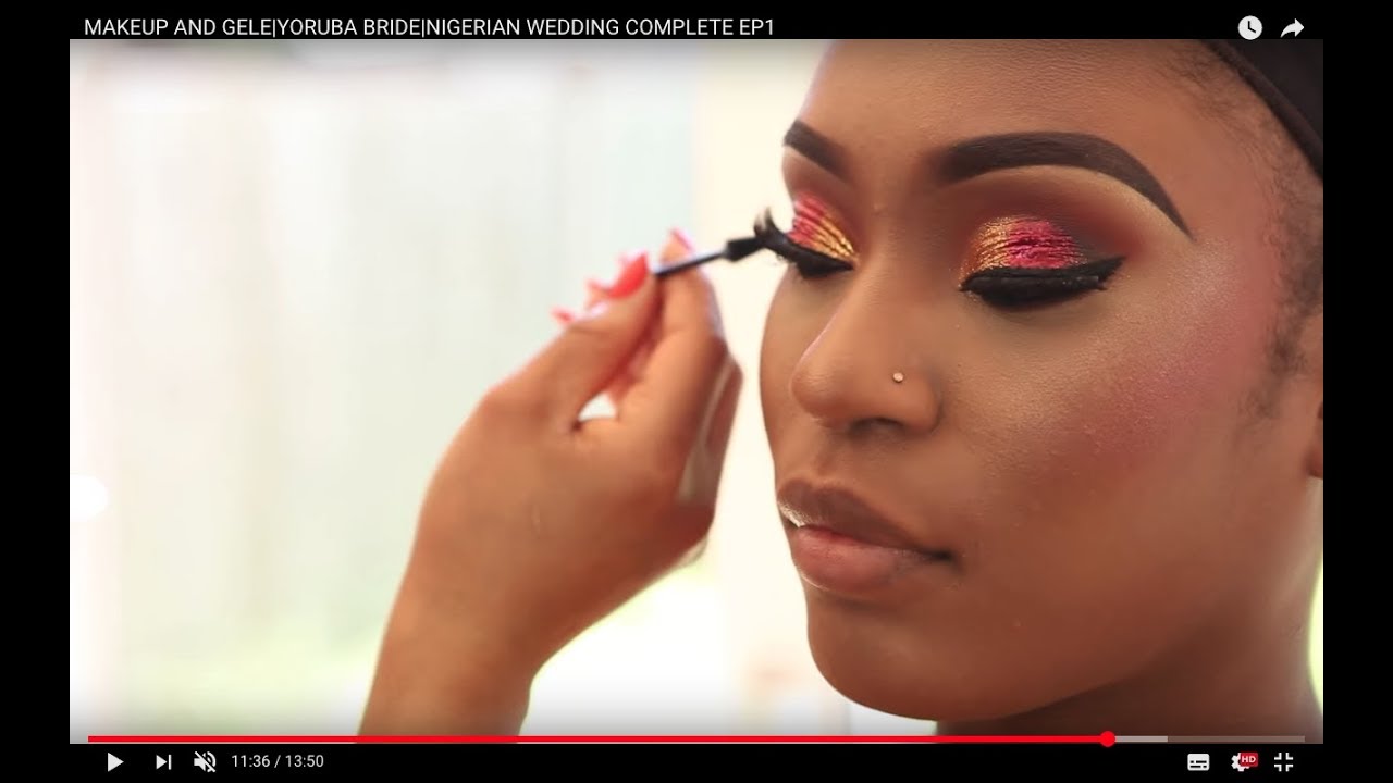 MAKEUP AND GELE TRANSFORMATION POWER OF MAKEUP /NIGERIAN WEDDING COMPLETE