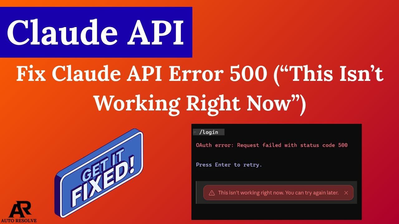 Как исправить ошибку API Claude 500 (&laquo;Сейчас это не работает&raquo;)