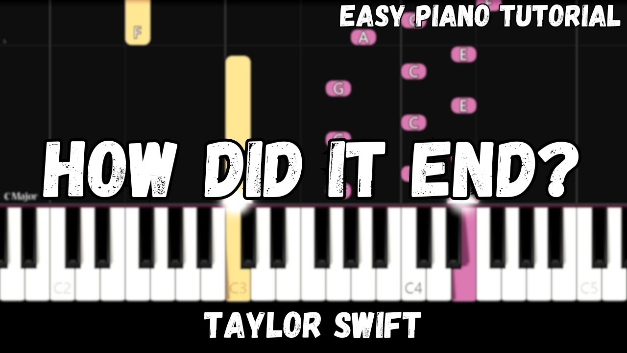 Taylor Swift - How Did It End? (Easy Piano Tutorial)