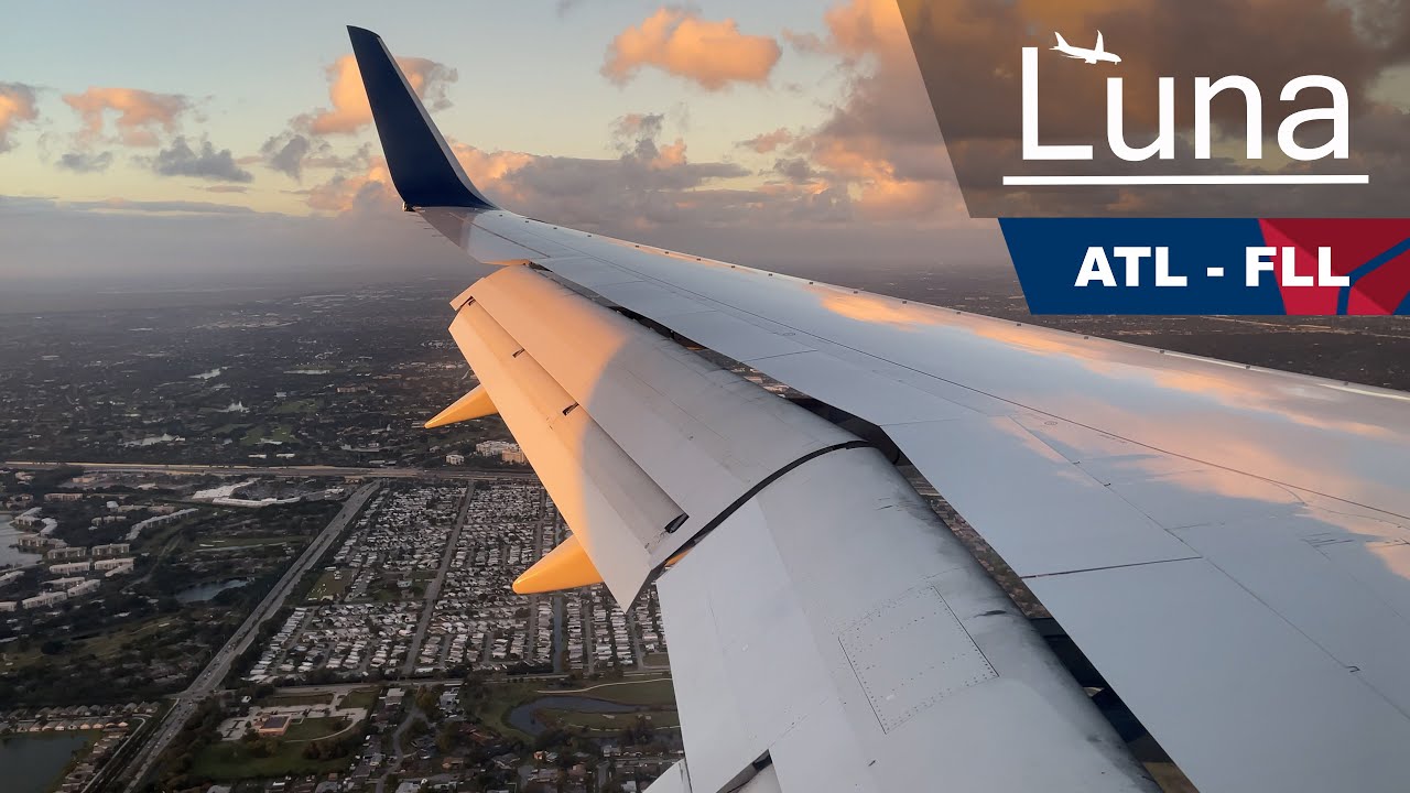 Delta Airlines Boeing 757-300 Flight From Atlanta to Fort Lauderdale