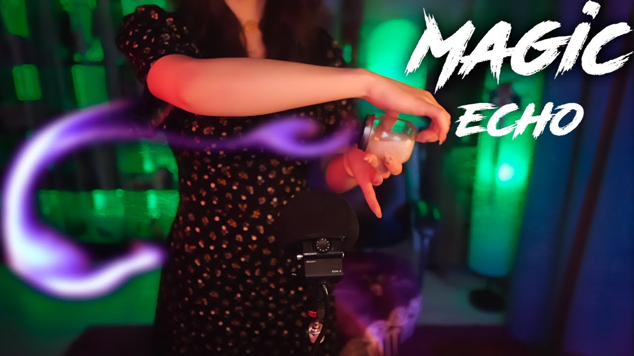 ASMR Water Jar Tapping with Echo 💎 Liquid Sounds, Glass Jar Sounds, Mason Jar Sounds, 3Dio