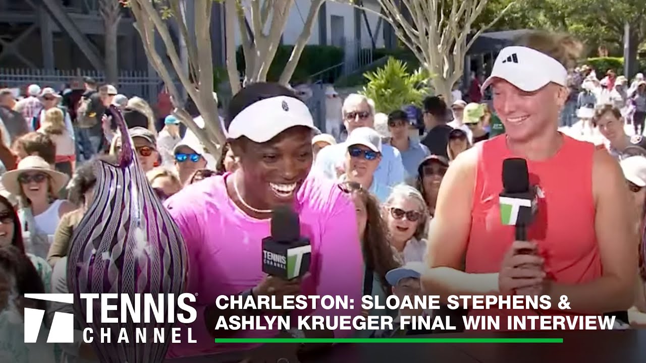 Sloane Stephens and Ashlyn Krueger Win Their First Doubles Title Together | Charleston 2024 Final
